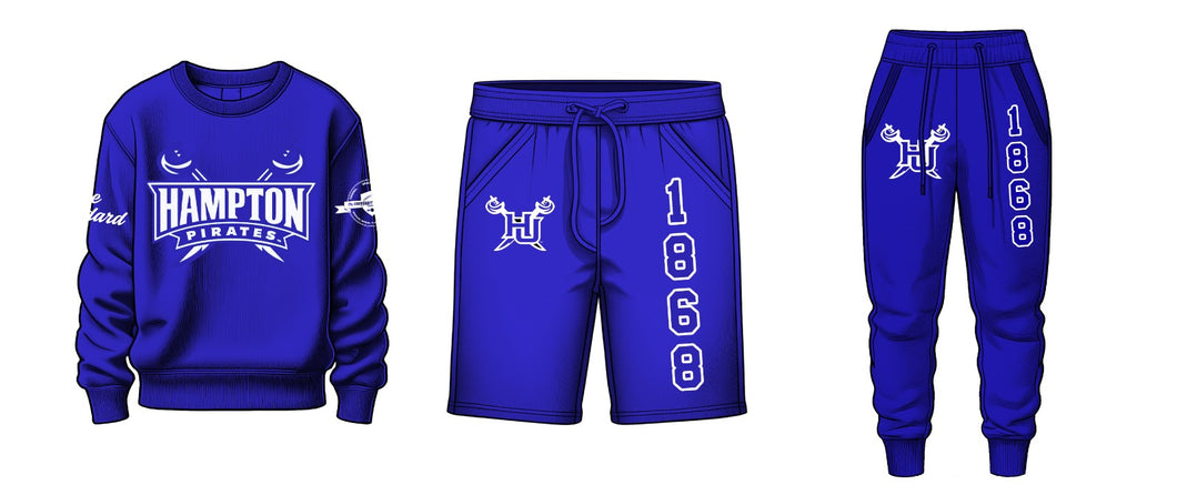 Hampton University Short/ Jogger Set