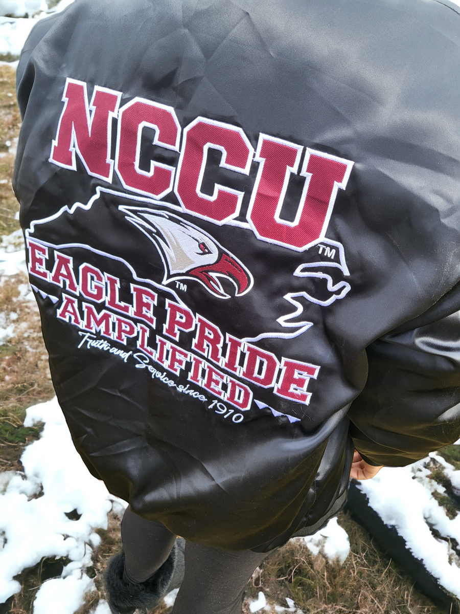 NCCU Eagle Pride Amplified Bomber – Theuniversitycloset